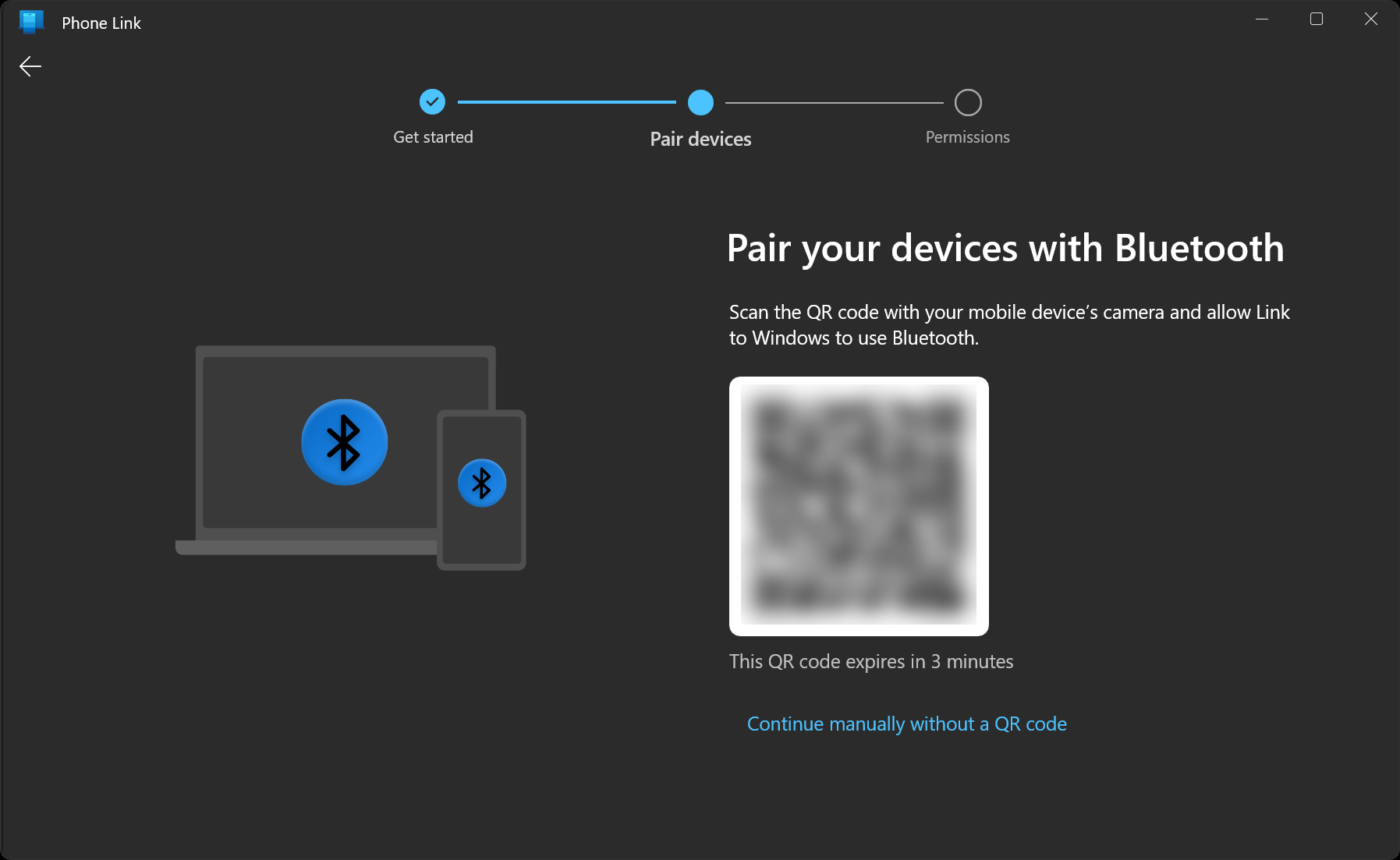 Step 4 of https://aka.ms/startLinking: Follow the instructions to pair via Bluetooth and Wi-Fi.